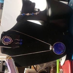 Paparazzi necklace #849 with matching earrings and ring with bracelet